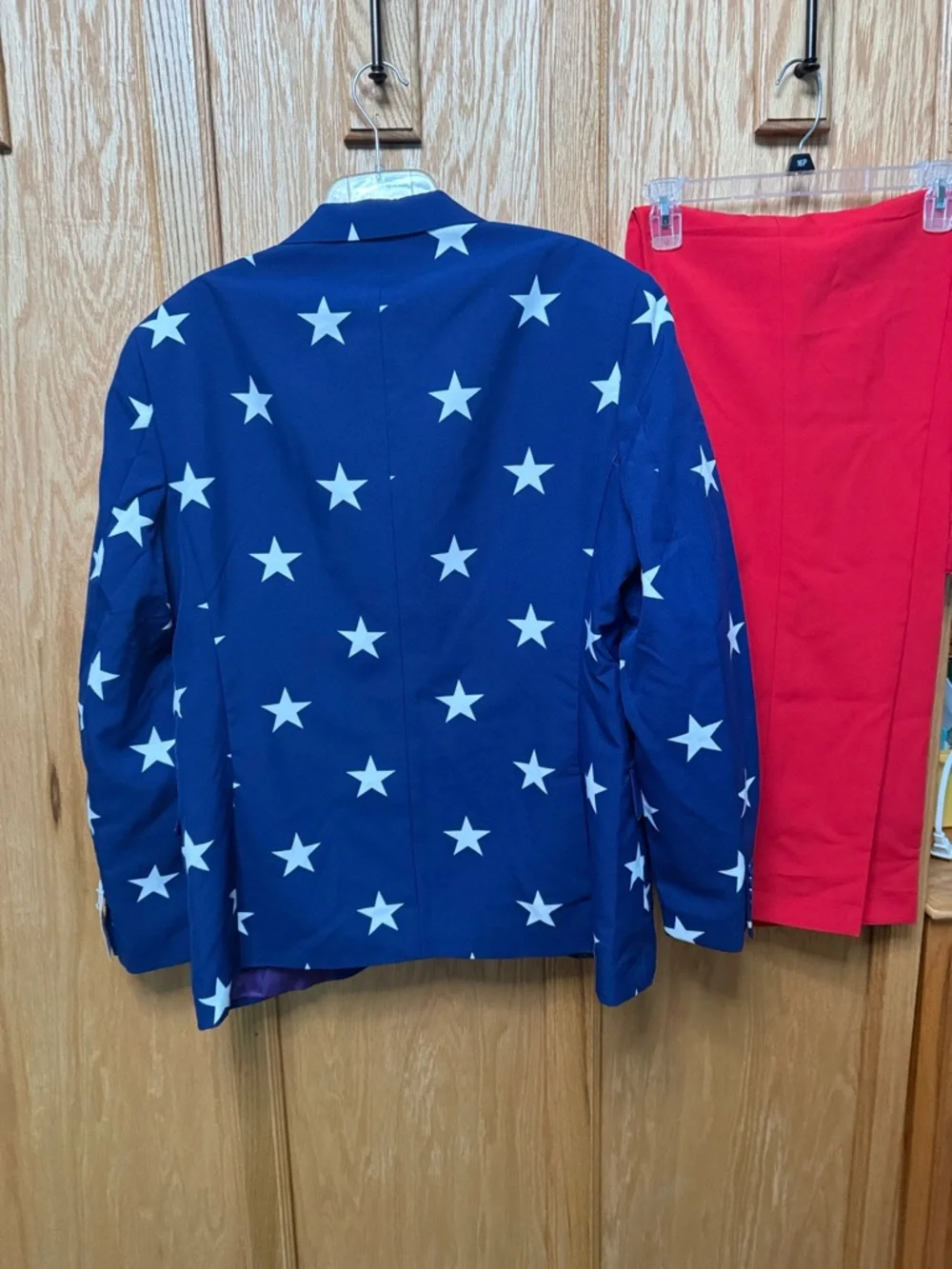 OppoSuits Blue Star-Print Blazer with Red Pants
H - Picture 9 of 9